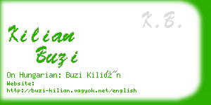kilian buzi business card